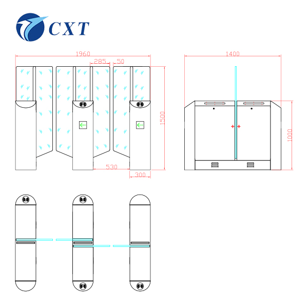 Waist Height Sliding Turnstile Solution PY-510YX