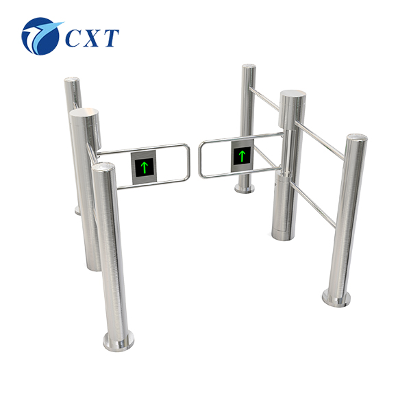  Supermarket Security Turnstile with guardrail