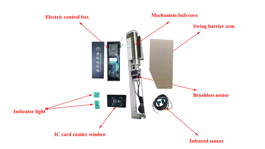  Automatic anti-collision small swing gate mecha