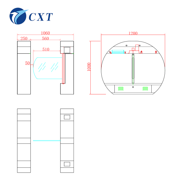 Luxury Swing Barrier Gate Turnstile