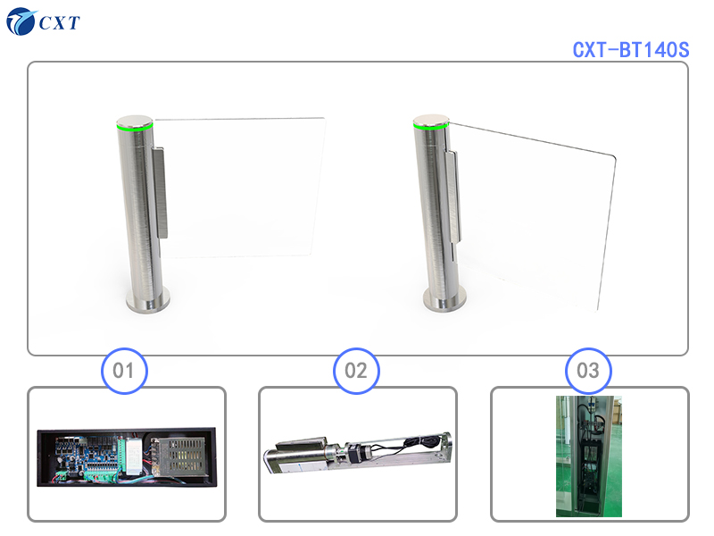 Disabled Security Access Glass Swing Door