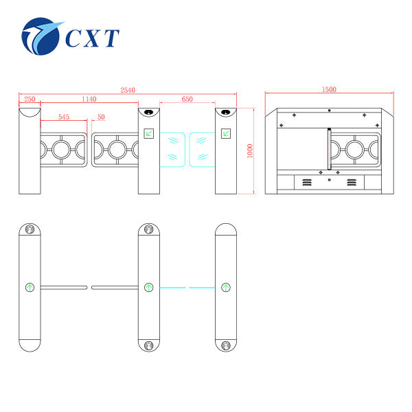 Stylish Steel Barrier Swing Turnstile