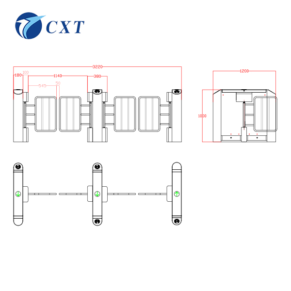 Residential Entrance Stainless Steel Swing Turnstile