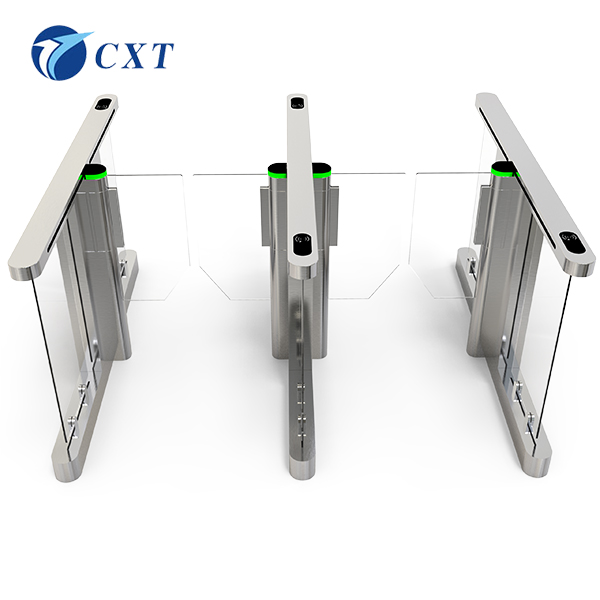 型号： CXT-BT116速通闸规格： 1600*160*950mm杆长：工艺：材料：
产品型号：CXT-BT116
 
一、 CXT-BT116无刷速通闸新品说明
创新通无刷速通闸是针对高档场所人行通道管理而精心研制而成的又一款新型高科技通道产品，该产品采用全新的ARM控制系统和独有的DFC控制技术，以及科学独特的机械传动设计，加上采用无刷伺服电机的智能传动技术，让该产品较无刷速通摆闸性能又更进一步！
 
二、 CXT-BT116无刷速通闸功能简述
l 具有故障自检和报警提示功能，方便用户维护及使用。
l 可外接任何控制设备输出的控制信号或按钮或遥控，实现单双向控制通行。
l 自动复位功能：每摆动90度，并检测人和物体通过后，即自动复位，或在规定的时间内（延时多档可调）未通行时，系统将自动取消此次通行的权限而回归初始位。
l 灯光指示：高亮度通行灯状态指示，指引通行。
l 防尾随功能：
1、 当前面的人和物体通过后，在摆臂复位的过程中，如有人尾随或冲闸，摆臂自动锁定阻挡并报警。
2、 当前面的人和物体没有完全通过时，如有人尾随闯入，则启动智能报警。
l 消防输入：可与消防报警信号连接，实现不断电落杆常开。
l 报警提示功能：非法通行或冲闸时，自动发出报警提示。
l 速度可调：摆臂打开及关闭的速度智能可调，用户可根据实际需求进行设定。
l 新一代工业级ARM控制系统，增设多功能数码设置、加密及复位等功能。
l 防逆行功能：在摆臂复位的过程中，如发生外力逆转摆臂，摆臂即自动反推（或锁定）且发出报警，待外力消失后则自动回到零位恢复通行。
l 自动保护功能：当外力阻止摆臂正常运动时，且外力连续不断，系统将自动检测后自动保护并进入休眠状态。当下一次合法信号输入时，闸机将自动恢复正常。
l 防撞缓冲功能：非法通行或冲闸时，闸杆缓冲相应角度阻挡（或锁死），同时启动报警，在实现人性化防伤害的同时也大大减少了因经常冲撞而产生的机械损坏。
l 无人职守：断电摆臂自动常开，通电自动复位（阻挡通行）。
 
三、CXT-BT116无刷速通闸技术参数
◇ 外壳材料： SUS304优质不锈钢、厚度足1.5-3.0mm不等（按部位）。
◇ 外壳加工工艺：采用激光、折弯、刨槽、切割、焊接、抛光、打磨等工艺生产。
◇ 规格尺寸：L1600*W160*950MM。 
◇ 重量：单机芯约50KG；双机芯约70KG。
◇ 通道净宽：600mm-700mm。
◇ 开启关闭速度：0.4-2S可调。
◇ 电机：24V /30W无刷伺服。
◇ 适应温度：-20℃ ～ 80℃（-15℃以下考虑增加温控系统）。
◇ 适应湿度：5％—— 90％。
◇ 延时复位时间：多级可调。
◇ 通行速度：约25-35人/分钟。
◇ 工作环境：室内。
市面∝CXT  功能对照表：
序号	名称	市面速通闸	CXT无刷伺服速通闸
1	传动电机	有刷	无刷伺服
2	定位原理	光偶定点	无刷智能定位
3	锁定方式	定位销	智能离合装置
4	传动技术	单片机	ARM+DFC
5	缓冲	无	有
6	防逆转	无	有
7	运行速度	匀速	智能变速
8	机械磨损	大	小
9	运行噪音	大	小
10	非法机械报警（无红外）	无	有
11	使用寿命	1-3年	≥8年
12	传动寿命	300万次	≥1000万次
13	参数设置	拨码	数码按键
14	记忆	无	有
15	反馈信号输出	无	有 

CXT无刷伺服速通闸独特功能（控标资料）：
1、采用无刷伺服电机、智能定位;
2、三重防夹（红外防夹、机械防夹、遇阻反弹）;
3、柔顺平稳，开关闸速度可达0.4秒;
4、采用ARM+DFC控制技术，独家专利;
5、产品经公安部检测;
6、产品具有研发技术专利;
7、厂家具有10年以上通道闸专业制造经验。
 

相关文章
