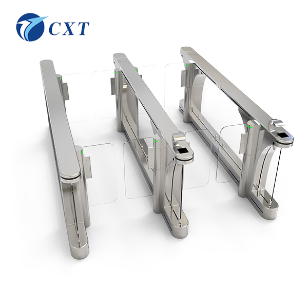 型号： CXT-AST3速通闸规格： 3000*180*950mm杆长：工艺：材料：
CXT-AST3速通闸

可与多种读卡设备相挂接，接收继电器开关信号工作。
●可外接开关按钮或遥控，实现单向或双向控制通行。
●具有自动复位功能，当摆臂打开后，在一定的延时后自动闭合(延时分3S、5S、10S、60S可调)。
●机械防夹：主要是依靠闸机的本身机械的合理设计实现机械防夹，当人体或物体阻碍摆臂运行时，系统会自动检测并停止运行，摆臂摆动的力度小，不会伤人或物。
●严密的防夹功能，具有合理的逻辑判断功能。
●人性化的自我保护：
A、当人体或物体阻碍摆臂运行时，系统连续检测1-5次，每次5秒，如还未解除阻碍时，系统自动停止在常闭状态，此时部分器件处于休眠状态，有效避免烧坏原器件。当接收到下一次有效通行指令时，系统又自动恢复正常。
B、当系统不能正常检测复位信号时(即摆臂打机箱)，系统自动检测1-5次，每次5秒，如一直不能检测到复位信号，此时摆臂自动回到正常锁死状态。(此项保护功能说明：即使复位光偶损坏，系统仍可坚持使用，绝对不会出现烧坏电路或电机的现象。)
 
●开关速度0.8-2秒可调：分16个档位，根据要求自由调节开关闸速度。
●常开、常闭可调：可通过外接按钮或遥控轻松实现常开、常闭模式的切换。
●断电常开，断电后系统自动让摆臂处于开启状态，摆臂开启方向可调。
●高亮度指示灯：可在白天或阳光照射下仍然清晰可见。
●人性化的通行指示：平时不亮，当有人合法通行时绿箭头闪烁，通行完毕自动熄灭。
●声、光报警功能，含非法闯入、尾随、防夹报警等;
●摆臂同步可调(针对双摆情况)。
1.计数功能(正反叠加或相减);
2.摆臂加长或缩短及材质选择。
3.语音提示(欢迎光临、一路顺风、请刷卡等)。
序号	名称	市场上通用系列	奔腾系列
1	定位原理	光偶定点	1/500解码
2	定位方式	齿轮定位	水平位置、不锁定
3	缓冲	无	有
4	防逆转	无	有
5	运行速度	匀速	减速
6	机械磨损	大	无
7	非法报警（无红外时）	无	有
8	使用寿命	1-3年	5-10年
9	传动方式	自动	自动
10	记忆	无	有
11	消防输入	有	有
12	反馈信号输出	有	有
13	断电常开	有	有深圳市创新通科技发展有限公司(以下简称创新通)是一家法定成立集研发、生产、销售的新型高科技企业。公司拥有自主知识产权的品牌核心产品，并申请多项研发技术专利。先后研制出通用系列(含三辊闸、摆闸、翼闸、一字闸、平移闸、旋转门、无障碍通道7大类)，奔腾系列(含全自动三辊闸、防撞摆闸、防潜旋转闸等)，拥有上百款适应各种场所的通道系列产品。  
 