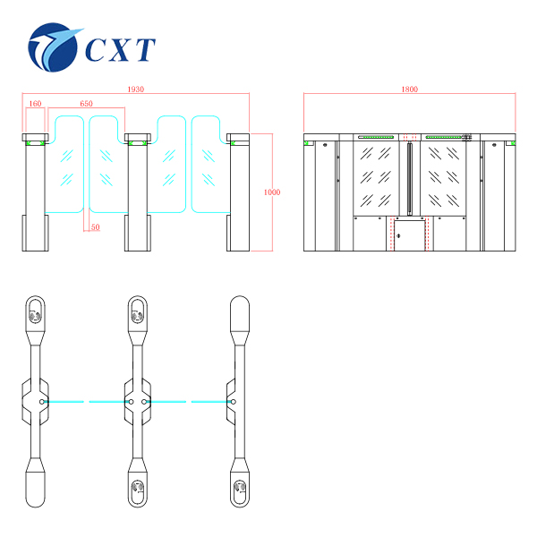 型号： 速通闸CXT-BT118规格：杆长：工艺：材料：
速通闸CXT-BT118



可与多种读卡设备相挂接，接收继电器开关信号工作。
●可外接开关按钮或遥控，实现单向或双向控制通行。
●具有自动复位功能，当摆臂打开后，在一定的延时后自动闭合(延时分3S、5S、10S、60S可调)。
●机械防夹：主要是依靠闸机的本身机械的合理设计实现机械防夹，当人体或物体阻碍摆臂运行时，系统会自动检测并停止运行，摆臂摆动的力度小，不会伤人或物。
●严密的防夹功能，具有合理的逻辑判断功能。
●人性化的自我保护：
A、当人体或物体阻碍摆臂运行时，系统连续检测1-5次，每次5秒，如还未解除阻碍时，系统自动停止在常闭状态，此时部分器件处于休眠状态，有效避免烧坏原器件。当接收到下一次有效通行指令时，系统又自动恢复正常。
B、当系统不能正常检测复位信号时(即摆臂打机箱)，系统自动检测1-5次，每次5秒，如一直不能检测到复位信号，此时摆臂自动回到正常锁死状态。(此项保护功能说明：即使复位光偶损坏，系统仍可坚持使用，绝对不会出现烧坏电路或电机的现象。)
 
●开关速度0.8-2秒可调：分16个档位，根据要求自由调节开关闸速度。
●常开、常闭可调：可通过外接按钮或遥控轻松实现常开、常闭模式的切换。
●断电常开，断电后系统自动让摆臂处于开启状态，摆臂开启方向可调。
●高亮度指示灯：可在白天或阳光照射下仍然清晰可见。
●人性化的通行指示：平时不亮，当有人合法通行时绿箭头闪烁，通行完毕自动熄灭。
●声、光报警功能，含非法闯入、尾随、防夹报警等;
●摆臂同步可调(针对双摆情况)。
1.计数功能(正反叠加或相减);
2.摆臂加长或缩短及材质选择。
3.语音提示(欢迎光临、一路顺风、请刷卡等)。
序号	名称	市场上通用系列	奔腾系列
1	定位原理	光偶定点	1/500解码
2	定位方式	齿轮定位	水平位置、不锁定
3	缓冲	无	有
4	防逆转	无	有
5	运行速度	匀速	减速
6	机械磨损	大	无
7	非法报警（无红外时）	无	有
8	使用寿命	1-3年	5-10年
9	传动方式	自动	自动
10	记忆	无	有
11	消防输入	有	有
12	反馈信号输出	有	有
13	断电常开	有	有深圳市创新通科技发展有限公司(以下简称创新通)是一家法定成立集研发、生产、销售的新型高科技企业。公司拥有自主知识产权的品牌核心产品，并申请多项研发技术专利。先后研制出通用系列(含三辊闸、摆闸、翼闸、一字闸、平移闸、旋转门、无障碍通道7大类)，奔腾系列(含全自动三辊闸、防撞摆闸、防潜旋转闸等)，拥有上百款适应各种场所的通道系列产品。  

